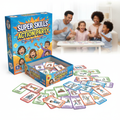 Super Skills action party game box with challenge cards on white background